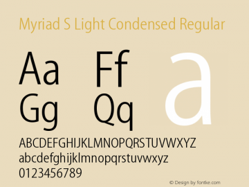 Myriad S Light Condensed