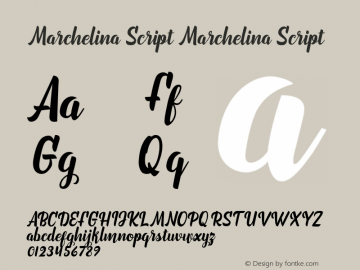 Marchelina Script