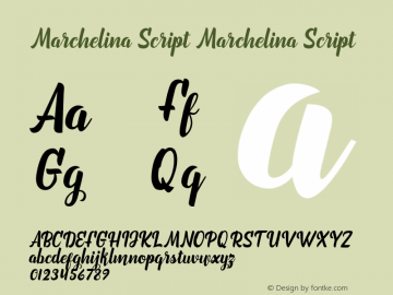 Marchelina Script