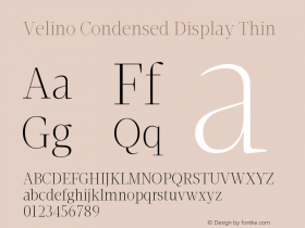 Velino Condensed Display