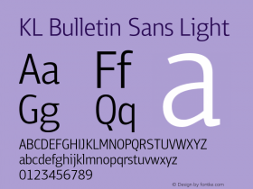 KL Bulletin Sans