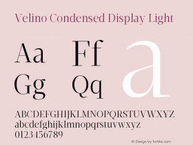 Velino Condensed Display