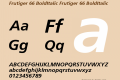 Frutiger 66 BoldItalic