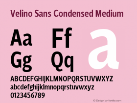 Velino Sans Condensed