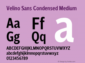 Velino Sans Condensed