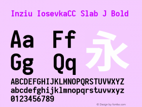 Inziu IosevkaCC Slab J