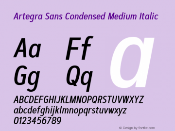 Artegra Sans Condensed