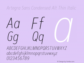 Artegra Sans Condensed Alt