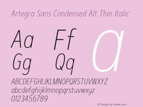 Artegra Sans Condensed Alt