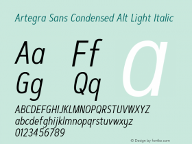 Artegra Sans Condensed Alt