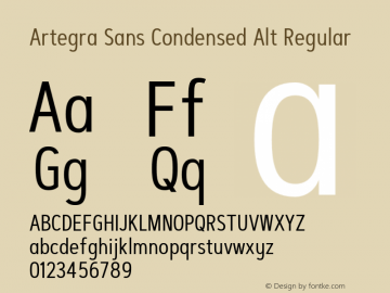 Artegra Sans Condensed Alt