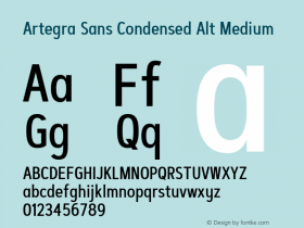 Artegra Sans Condensed Alt