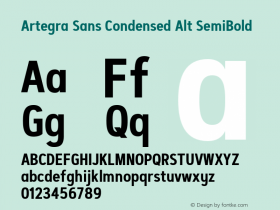 Artegra Sans Condensed Alt