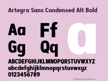 Artegra Sans Condensed Alt