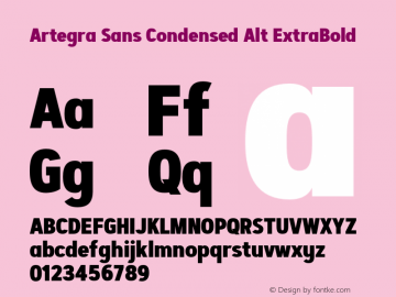 Artegra Sans Condensed Alt