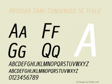 Artegra Sans Condensed SC