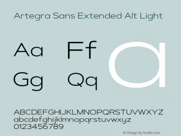 Artegra Sans Extended Alt