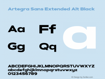 Artegra Sans Extended Alt