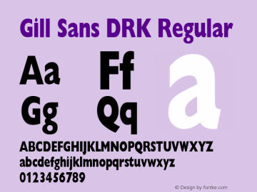 Gill Sans DRK