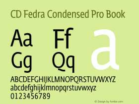 CD Fedra Condensed Pro