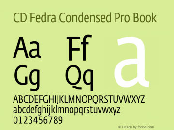 CD Fedra Condensed Pro