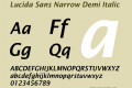 Lucida Sans Narrow