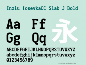 Inziu IosevkaCC Slab J