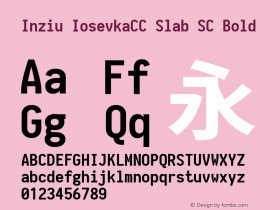 Inziu IosevkaCC Slab SC