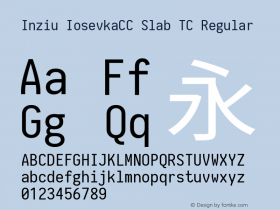 Inziu IosevkaCC Slab TC