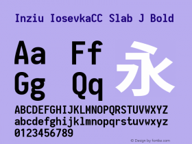 Inziu IosevkaCC Slab J