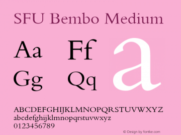 SFU Bembo