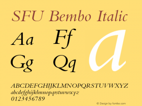 SFU Bembo