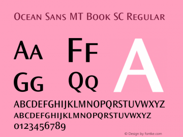 Ocean Sans MT Book SC