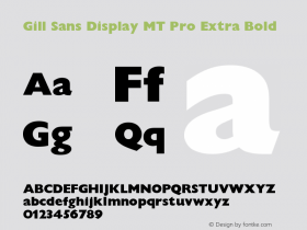 Gill Sans Display MT Pro