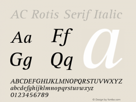 AC Rotis Serif