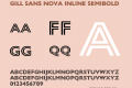 Gill Sans Nova Inline