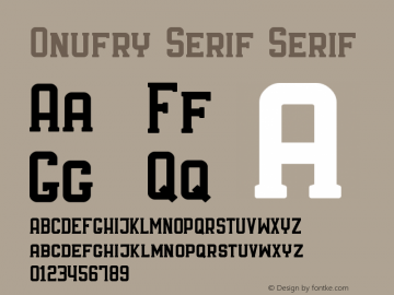 Onufry Serif
