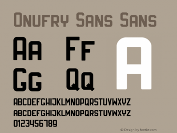 Onufry Sans