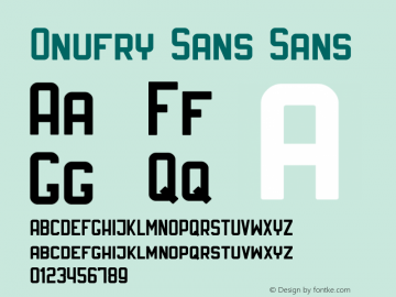 Onufry Sans