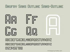 Onufry Sans Outline