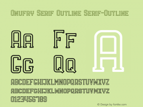 Onufry Serif Outline