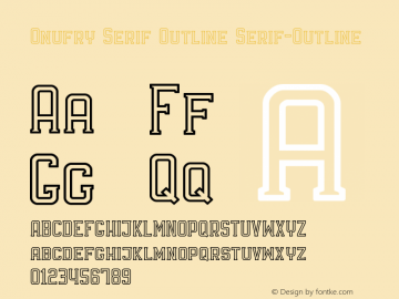 Onufry Serif Outline