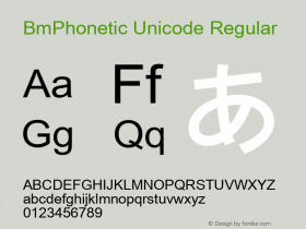 BmPhonetic Unicode