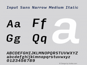 Input Sans Narrow