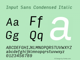 Input Sans Condensed