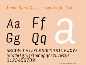 Input Sans Compressed