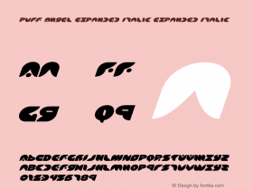 Puff Angel Expanded Italic