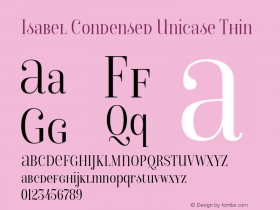 Isabel Condensed Unicase