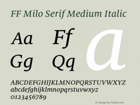 FF Milo Serif