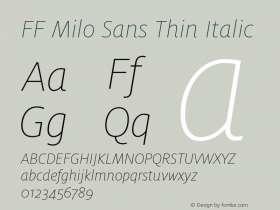 FF Milo Sans